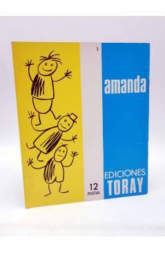 Contracubierta de LAS AVENTURAS DE AMANDA Y SU GATO PERCY 1 A 3. COMPLETA (Sandra Molloy / Jackeline Wilkins) Toray 1967