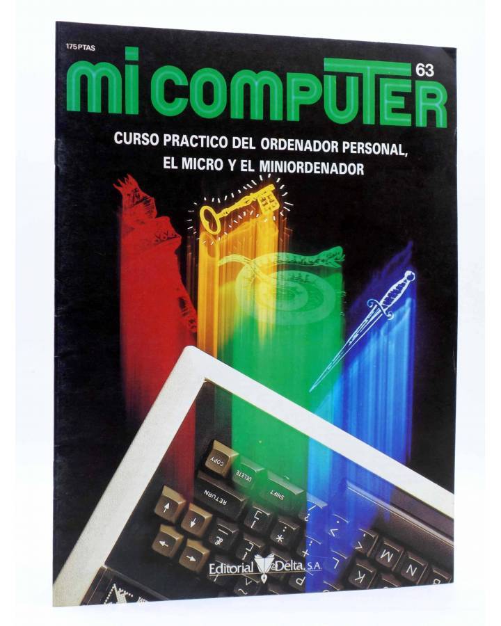 Cubierta de MI COMPUTER 63. CURSO PRÁCTICO DEL ORDENADOR PERSONAL EL MICRO Y EL MINIORDENADOR. Delta 1984