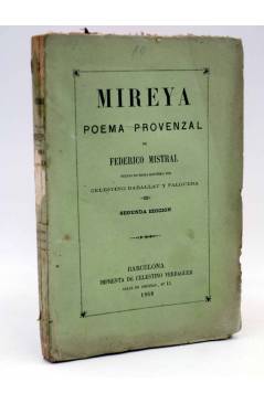 Cubierta de MIREYA. POEMA PROVENZAL (Federico Mistral) Celestino Verdaguer 1868