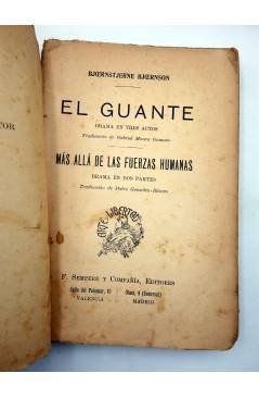 Muestra 2 de EL GUANTE. MÁS ALLÁ DE LAS FUERZAS HUMANAS (Bjoernstjerne Bjoerson) F Sempere Circa 1910