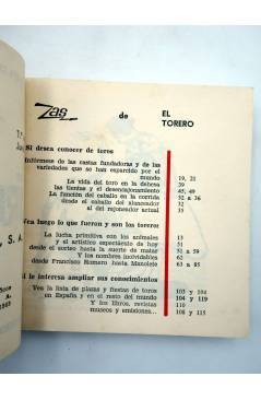 Muestra 3 de MARABU ZAS 77. EL TOREO. TORO TORERO Y CABALLO (F.L. Izquierdo) Bruguera 1963