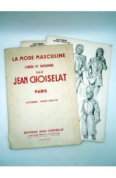 Cubierta de LA MODE MASCULINE CREÉ ET DESSINÉ PAR JEAN CHOISELAT. AUTOMNE HIVERN 1974-1975. CARPETA CON 16 LÁMS. Jean Ch