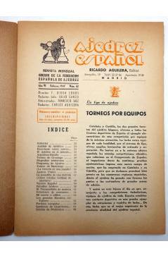Muestra 1 de AJEDREZ ESPAÑOL AÑO VI Nº 62. REVISTA MENSUAL. FEBRERO (Vvaa) FEDA 1947