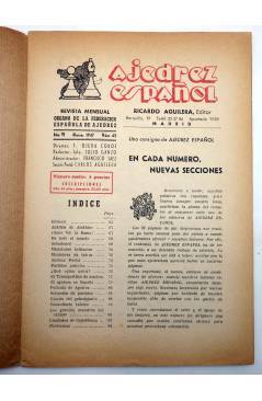Muestra 1 de AJEDREZ ESPAÑOL AÑO VI Nº 63. REVISTA MENSUAL. MARZO (Vvaa) FEDA 1947