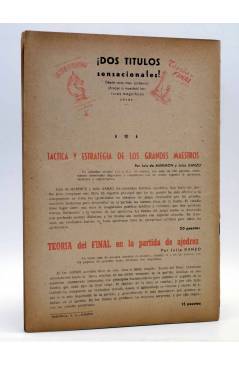 Contracubierta de AJEDREZ ESPAÑOL AÑO VII Nº 87. REVISTA MENSUAL. MARZO (Vvaa) FEDA 1949