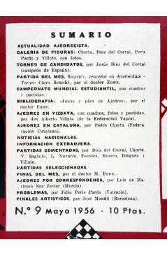 Muestra 1 de EL AJEDREZ ESPAÑOL AÑO II Nº 9. REVISTA MENSUAL. MAYO (Vvaa) FEDA 1956