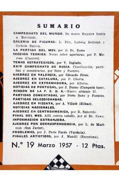 Muestra 1 de EL AJEDREZ ESPAÑOL AÑO III Nº 19. REVISTA MENSUAL. MARZO (Vvaa) FEDA 1957