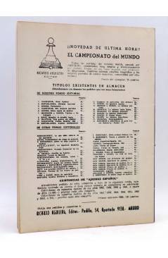 Contracubierta de EL AJEDREZ ESPAÑOL AÑO III Nº 22. REVISTA MENSUAL. JUNIO JULIO (Vvaa) FEDA 1957