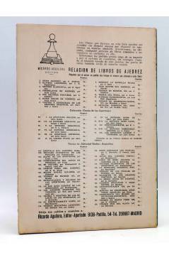 Contracubierta de EL AJEDREZ ESPAÑOL AÑO III Nº 24. REVISTA MENSUAL. AGOSTO (Vvaa) FEDA 1957