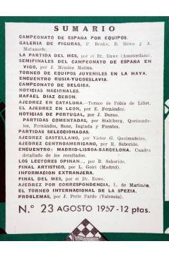 Muestra 1 de EL AJEDREZ ESPAÑOL AÑO III Nº 24. REVISTA MENSUAL. AGOSTO (Vvaa) FEDA 1957