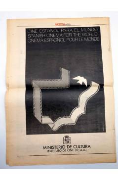 Contracubierta de PERIÓDICO MOSTRA NOTICIES OCTUBRE 1987. 8 MOSTRA DE VALENCIA CINEMA DEL MEDITERRANI (Vvaa) 1987