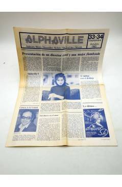Cubierta de PERIÓDICO DE LOS CINES ALPHAVILLE 33 34. NOTICIAS NEWS. SEPTIEMBRE OCTUBRE (Vvaa) Alphaville 1983