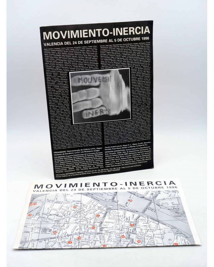 Cubierta de CARPETA EXPOSICIÓN MOVIMIENTO INERCIA. VALENCIA DEL 24 DE SEPTIEMBRE AL 5 DE OCTUBRE 1996. Valencia 1996