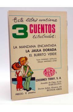 Contracubierta de MIS CUENTOS 3 CUENTOS 5. LA MANZANA ENCANTADA (E. Sotillos / A. Ayné) Toray 1969