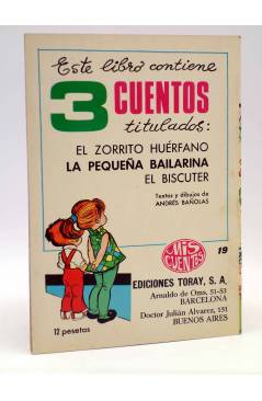 Contracubierta de MIS CUENTOS 3 CUENTOS 19. EL ZORRITO HUÉRFANO (Andrés Bañolas) Toray 1970