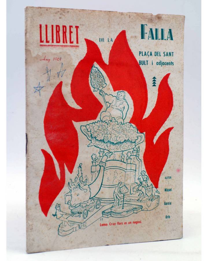 Cubierta de LLIBRET DE LA FALLA. PLAÇA DEL SANT BULT I ADJACENTS (Miquel García Orts) Valencia 1961