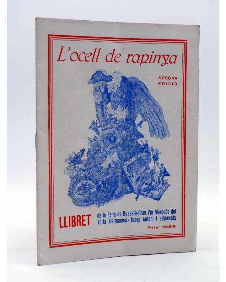 Cubierta de L'OCELL DE RAPINYA. LLIBRET DE LA FALLA. RUSSAFA MARQUÉS DEL TÚRIA GERMANÍES… (Vvaa) Valencia 1955
