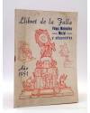 Cubierta de LLIBRET DE LA FALLA. PELAYO MATEMÁTICO MARZAL Y ADYACENTES (Vvaa) Valencia 1951. FALLAS VALENCIA