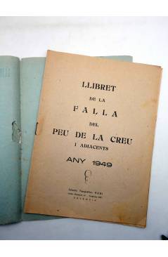 Muestra 2 de LLIBRET DE LA FALLA. DEL PEU DE LA CREU I ADIACENTS (Vvaa) Valencia 1949. FALLAS VALENCIA