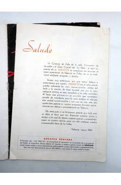 Muestra 1 de FOLLETO PARADOR SO NELO. FALLAS 1960 (Vvaa) Valencia 1960