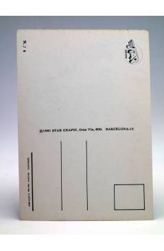 Contracubierta de POSTAL STAR GRAFIC 4. BONDAGE (Sin Acreditar) Producciones Editoriales 1981. REVISTA STAR