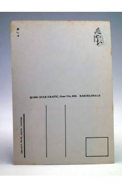 Contracubierta de POSTAL STAR GRAFIC 7. PIN UP TOALLA (Sin Acreditar) Producciones Editoriales 1981. REVISTA STAR