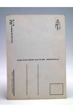 Contracubierta de POSTAL STAR GRAFIC 13. LA ESPOSA DEL AZUL CYAN (Icia) Producciones Editoriales 1981. REVISTA STAR
