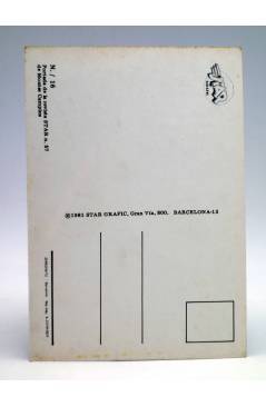 Contracubierta de POSTAL STAR GRAFIC 16. PORTADA REVISTA STAR N.º 57 (Montse Campins) Producciones Editoriales 1981