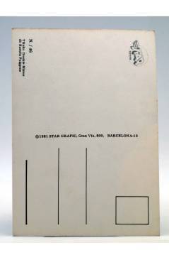 Contracubierta de POSTAL STAR GRAFIC 46. DOUBLE MIRROR (Ramón Puiggene) Producciones Editoriales 1981. REVISTA STAR