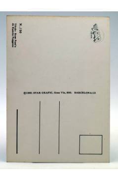 Contracubierta de POSTAL STAR GRAFIC 50. ROSE PANTS (Ramón Puiggene) Producciones Editoriales 1981. REVISTA STAR