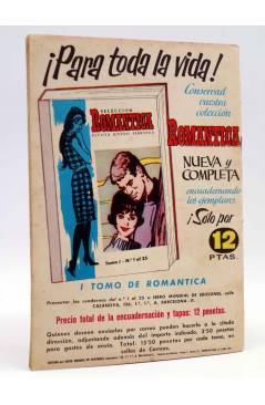 Contracubierta de SELECCIÓN ROMÁNTICA 29. REVISTA JUVENIL FEMENINA (Vvaa) Ibero Mundial 1962. SIN POSTER