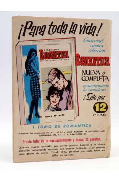 Contracubierta de SELECCIÓN ROMÁNTICA 35. REVISTA JUVENIL FEMENINA (Vvaa) Ibero Mundial 1962. SIN POSTER