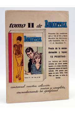Contracubierta de SELECCIÓN ROMÁNTICA 57. REVISTA JUVENIL FEMENINA (Vvaa) Ibero Mundial 1962. SIN POSTER