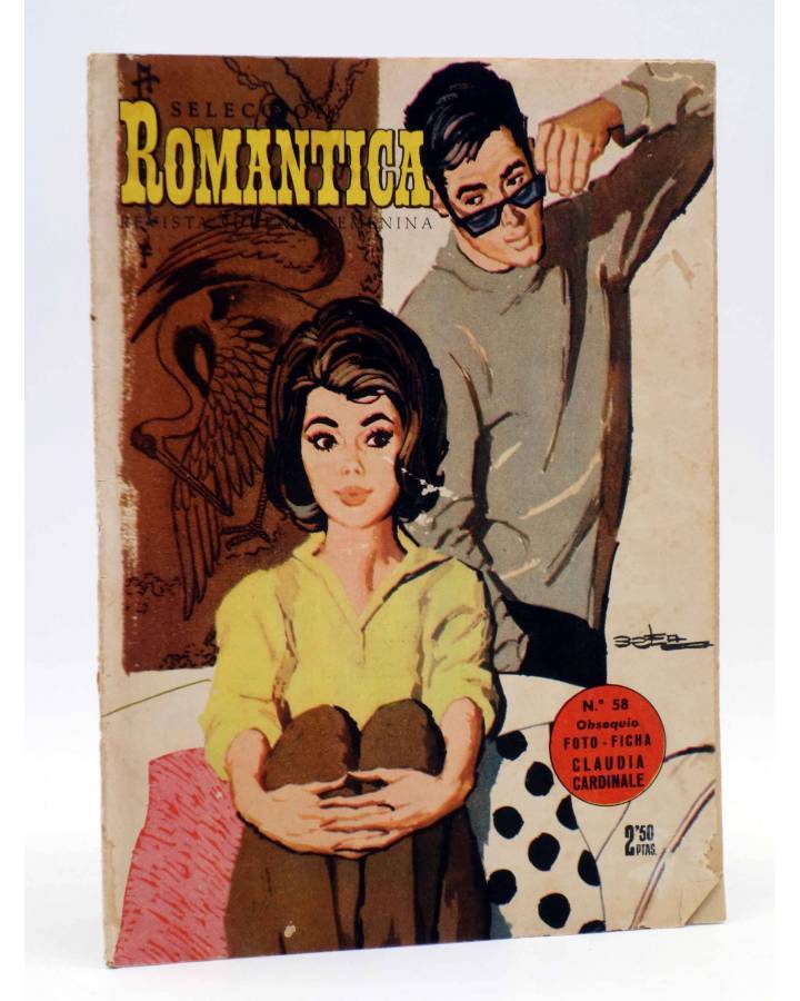 Cubierta de SELECCIÓN ROMÁNTICA 58. REVISTA JUVENIL FEMENINA (Vvaa) Ibero Mundial 1962. SIN POSTER
