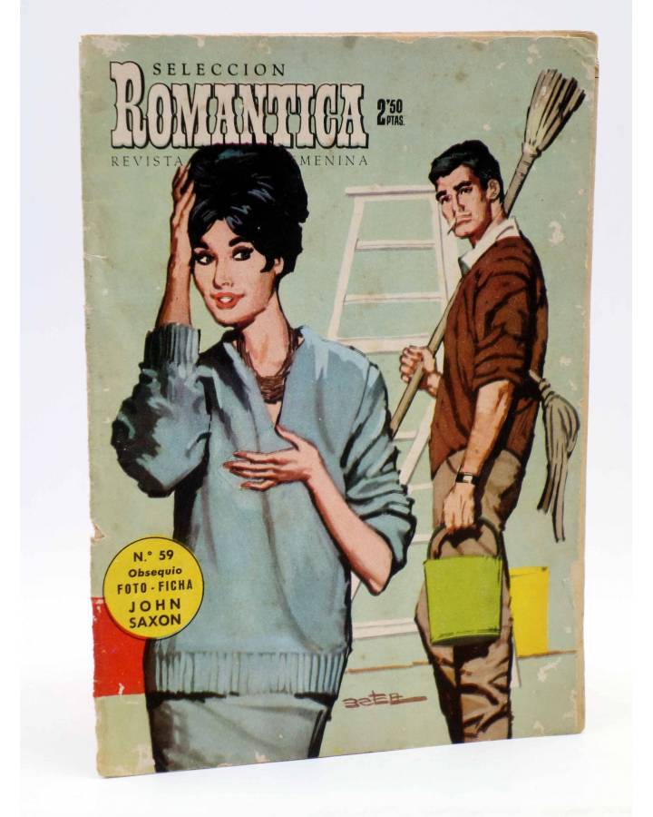 Cubierta de SELECCIÓN ROMÁNTICA 59. REVISTA JUVENIL FEMENINA (Vvaa) Ibero Mundial 1962. SIN POSTER