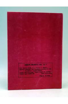 Contracubierta de AGENTE SECRETO Z-33 Z 33 7. JAQUE MATE A UN ESPÍA (No Acreditado) Maisal 1980