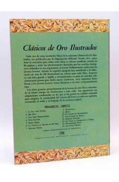 Contracubierta de CLÁSICOS DE ORO ILUSTRADOS 4. TOM SAWYER (Twain / Terry White / Helweg) Novaro 1980