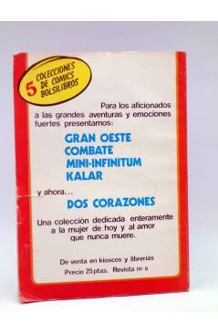 Contracubierta de DOS CORAZONES 6. BUSCANDO UNA ESTRELLA (No Acreditado) Producciones Editoriales 1980