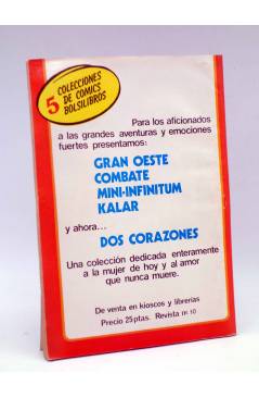 Contracubierta de DOS CORAZONES 10. TU CARIÑO Y NADA MÁS (No Acreditado) Producciones Editoriales 1980