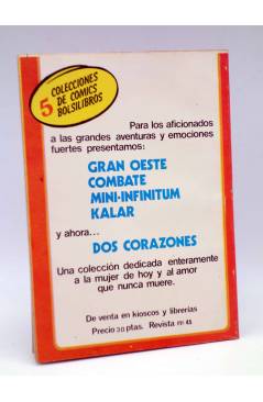 Contracubierta de DOS CORAZONES 45. YO SABRÉ ESPERARLE (No Acreditado) Producciones Editoriales 1981