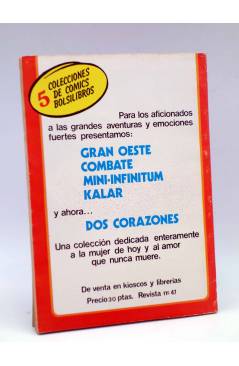 Contracubierta de DOS CORAZONES 47. TODO PUEDE SUCEDER (No Acreditado) Producciones Editoriales 1981