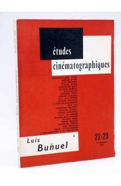 Cubierta de ÉTUDES CINEMATOGRAPHIQUES 22-23. LUIS BUÑUEL 2 (Vvaa) M.J. Minard 1963
