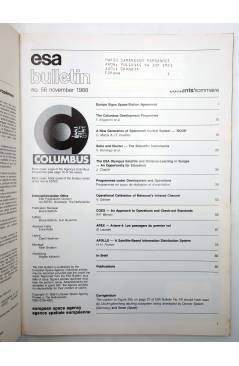 Muestra 1 de REVISTA ESA BULLETIN 56. COLUMBUS. NOVEMBER (Vvaa) European Space Agency 1988