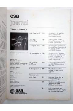 Muestra 1 de REVISTA ESA JOURNAL VOL. 12 88/3. AGENCIA ESPACIAL EUROPEA (Vvaa) European Space Agency 1988