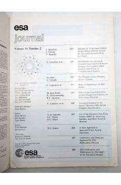 Muestra 1 de REVISTA ESA JOURNAL VOL. 16 92/2. AGENCIA ESPACIAL EUROPEA (Vvaa) European Space Agency 1992