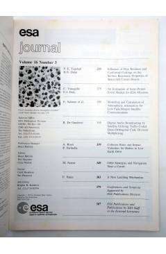 Muestra 1 de REVISTA ESA JOURNAL VOL. 16 92/3. AGENCIA ESPACIAL EUROPEA (Vvaa) European Space Agency 1992