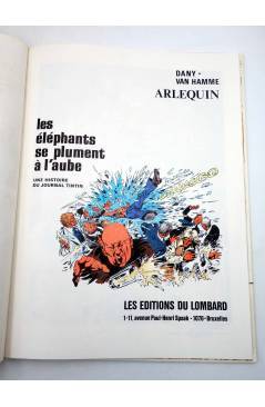 Muestra 1 de ARLEQUIN. LES ÉLÉPHANTS SE PLUMENT À L'AUBE (Dany / Van Hamme) Du Lombard 1979. EO