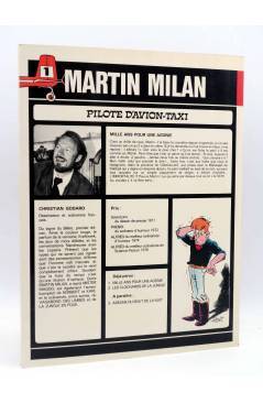 Contracubierta de LES AVENTURES DE MARTIN MILAN 1. MILLE ANS POUR UNE AGONIE (Godard) Du Lombard 1978. EO