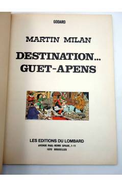 Muestra 1 de COLLECTION VEDETTE 8. MARTIN MILAN 1 DESTINATION GUET-APENS (Godard) Du Lombard 1971. EO