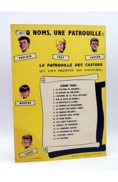 Contracubierta de LA PATROUILLE DES CASTORS 12. MENACE EN CAMARGUE (Charlier / Mitacq) Dupuis 1969